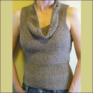 Tweed Cowl Shell